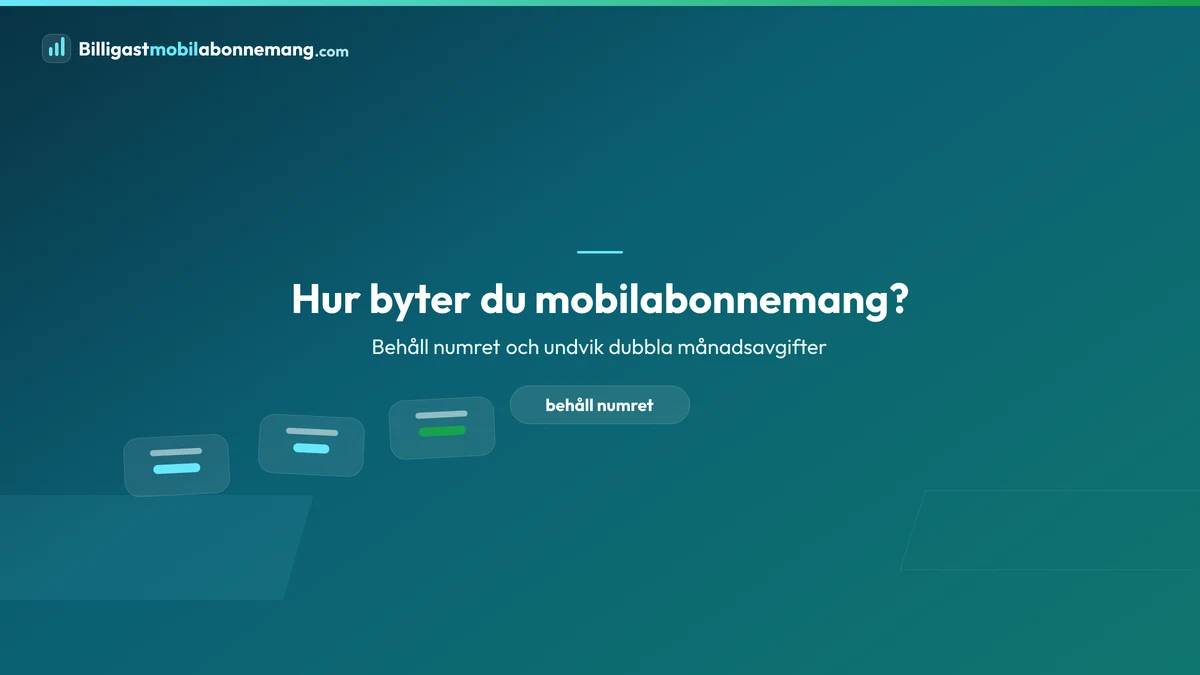 Hur byter du mobilabonnemang?