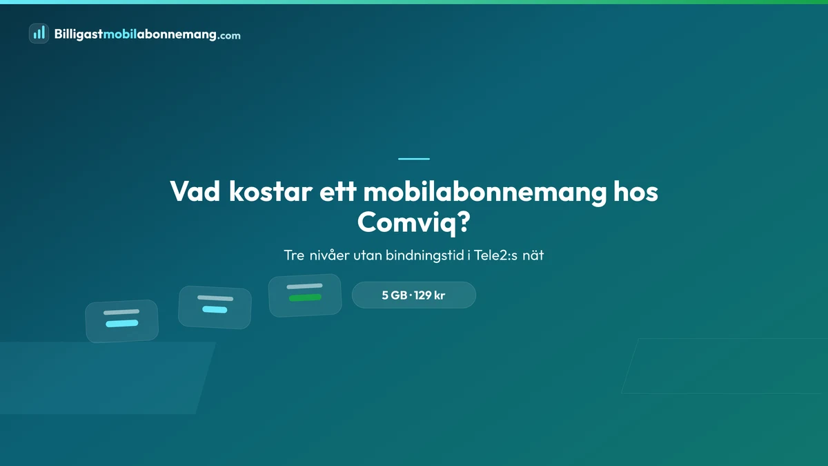 Vad kostar ett mobilabonnemang hos Comviq?