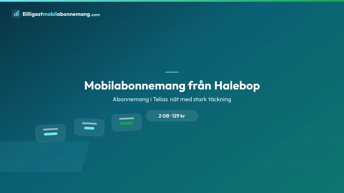 Mobilabonnemang från Halebop