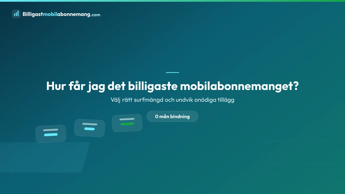 Hur får jag det billigaste mobilabonnemanget?