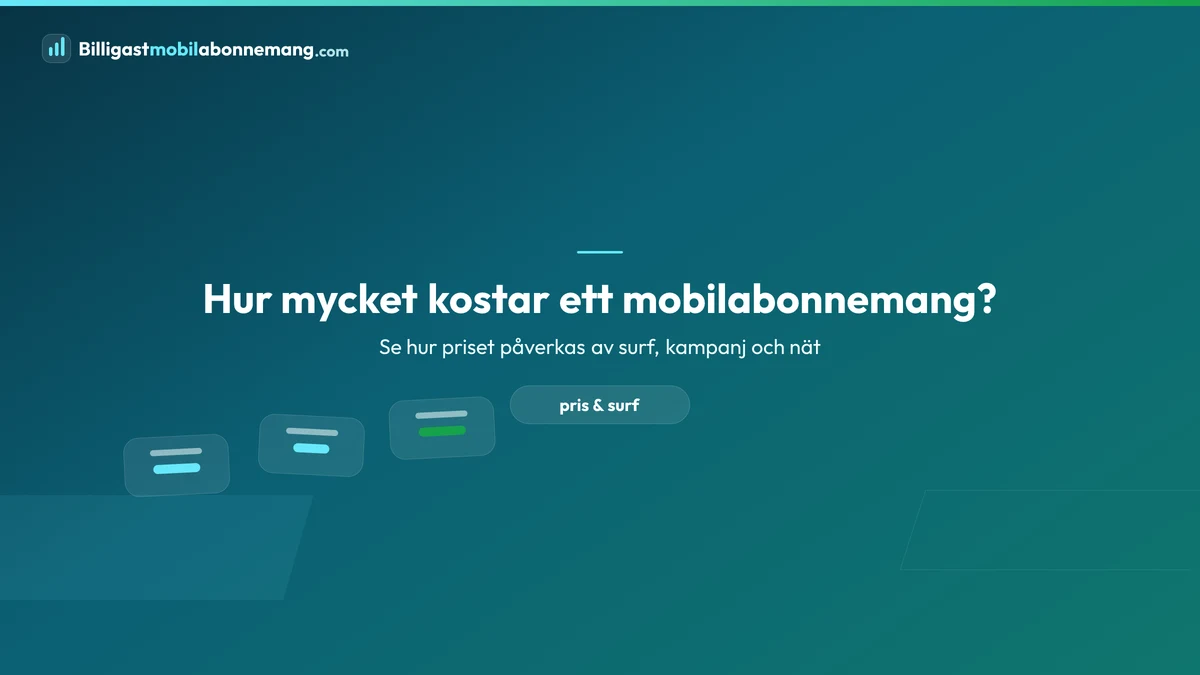 Hur mycket kostar ett mobilabonnemang?