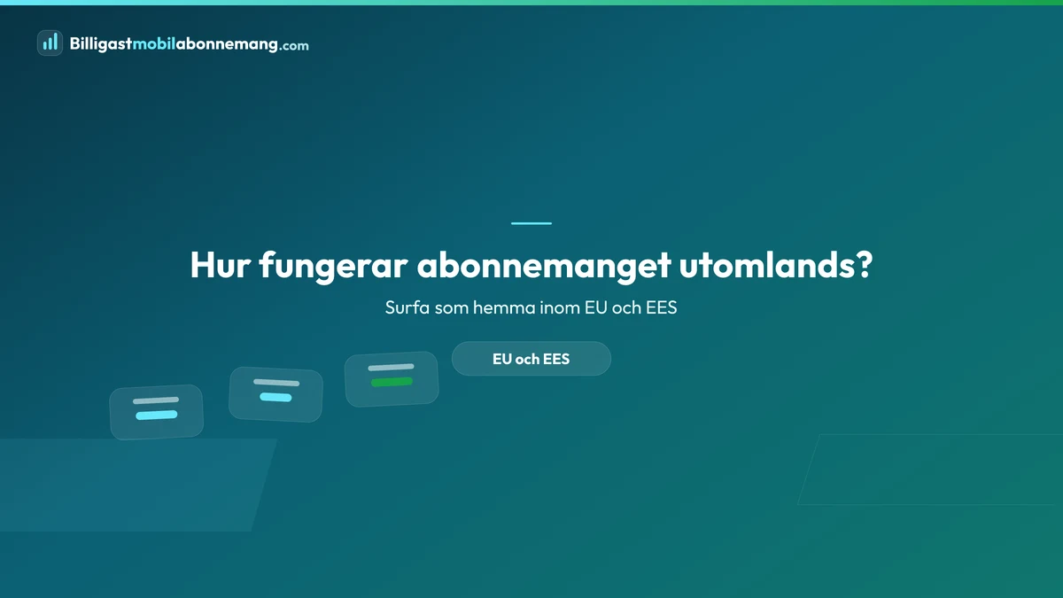 Hur fungerar abonnemanget utomlands?