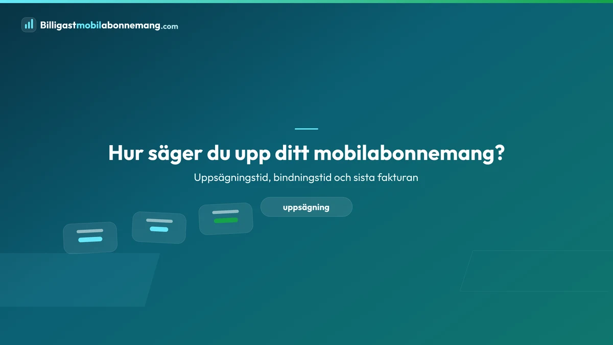 Hur säger du upp ditt mobilabonnemang?