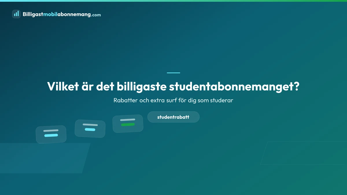 Vilket är det billigaste studentabonnemanget?