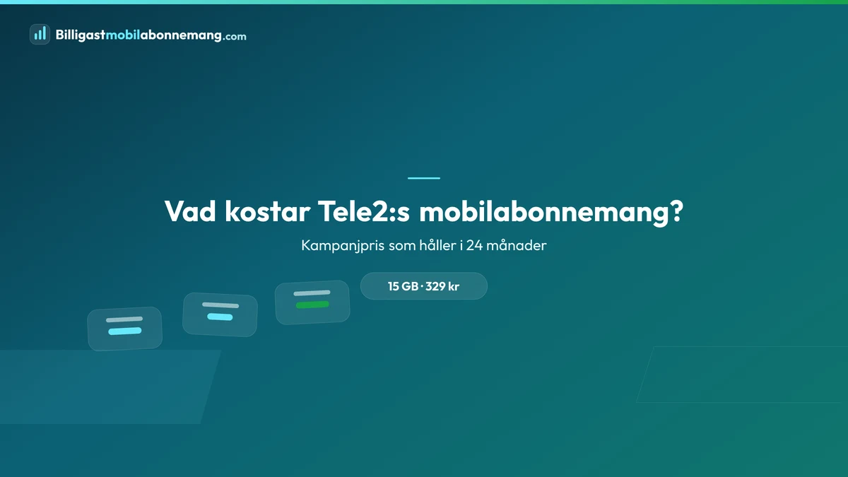 Vad kostar Tele2:s mobilabonnemang?