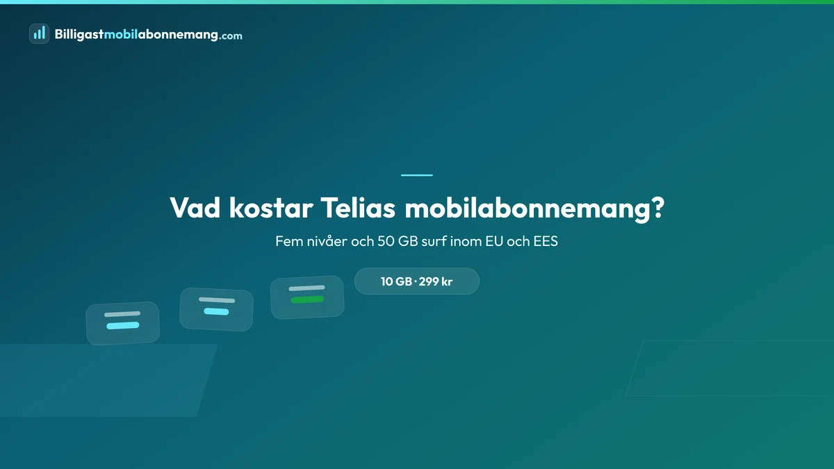 Vad kostar Telias mobilabonnemang?