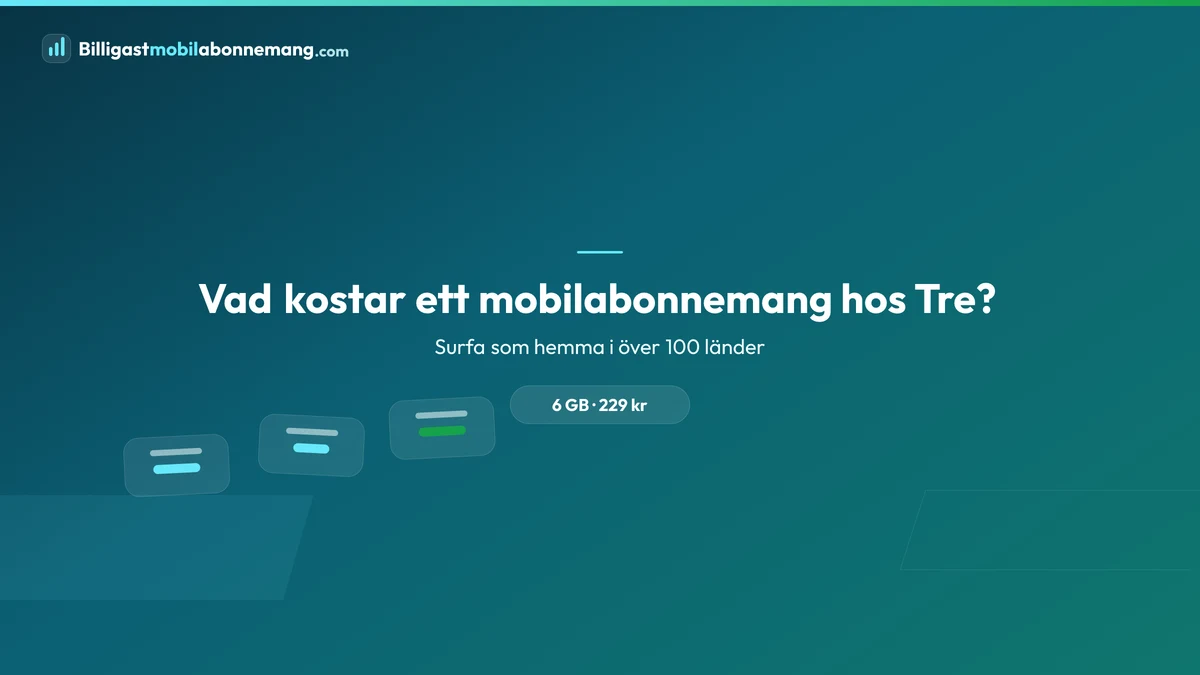 Vad kostar ett mobilabonnemang hos Tre?